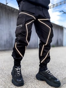 Casual pantalone Muške kombinezone s više džepova široke ravne hlače za trčanje na otvorenom