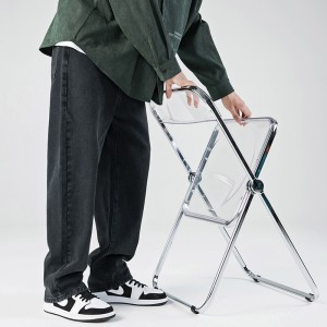 Ханлу јапанске мушке мушке пролеће јесен 2022, нове једноставне фармерке чисте боје, широке, равне панталоне