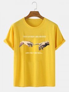 Muoti rento miesten T-paita lyhythihainen kesä uusi yksinkertainen T-paita