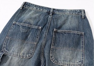 مقبول باقاعدہ سلائی نیلی مردوں کی جینز بغیر کھینچے