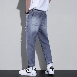 2022 nowe modne wysokiej jakości obcisłe dżinsy jeansowe ze średnim stanem męskie casualowe dżinsy levis jeansy męskie