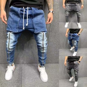 Wholesale Price China Mens Skinny Jeans - Men’s jeans with drawstring elastic feet – Yulin