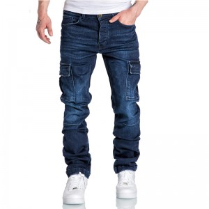 Factory Outlet Forårsnye 2022 Casual Workwear Jeans til mænd