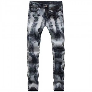Fashion street off-white skinny men's jeans high quality wholesale price