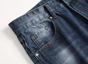 Fashion splicing patch kasual jeans pria rega grosir