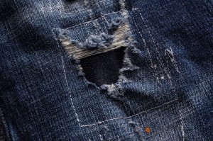 jeans tal-irġiel ripped toqba jeans stretch print ta 'kwalità għolja plus size pants jeans