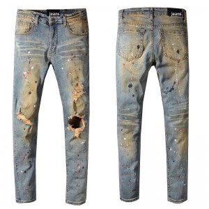Ripped Men’s Jeans Personality Fashion Street Style
