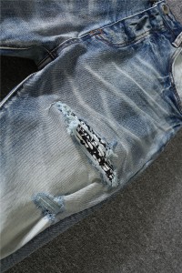Dongke NEW custom ancur denim Jeans ripped jeans lalaki ceking