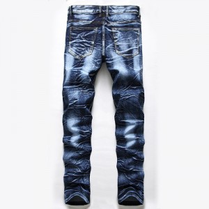 Jeans dritti di l'omi tinti di personalità moda novu prezzu di fabbrica di stile