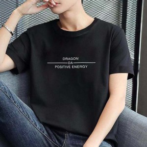 T-shirt pria pabrikan Cina lengan pendek