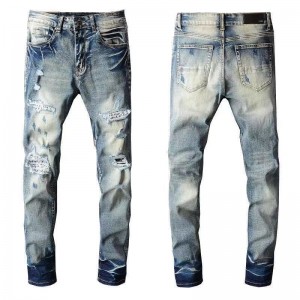 Нові чоловічі весняно-осінні штани Чоловічі ретро джинси Приталені прямі штани Чоловічі
