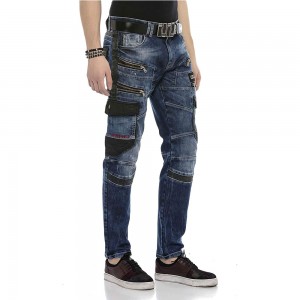 2021 jeans pour hommes bleu et noir coutures nouveau pantalon en denim haute qualité mode plus taille pantalon jean