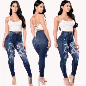 Massive Selection for China New Women′ S Ripped Slim Sexy Ladies Bf Jeans