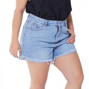 Pantaloncini di jeans da donna di moda XL personalizzati per l'estate
