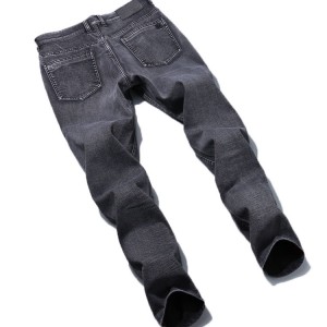 slim fit basajan lima kantong jeans lalaki dasar