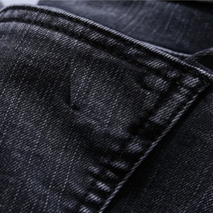 slim fit ienfâldige fiif tassen fan basis jeans foar manlju