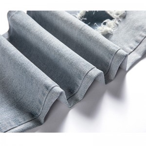 China Factory Custom Wholesale Ripped Plus Size Jeans Mga Lalaki