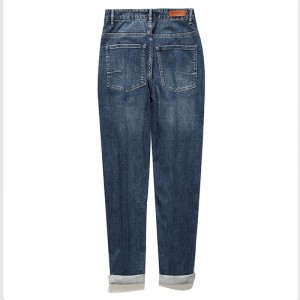 China Factory Custom Großhandel Einfache Basis fünf Taschen Denim Jeans Männer