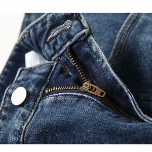 រោងចក្រចិនលក់ដុំតាមតម្រូវការសាមញ្ញមូលដ្ឋានប្រាំថង់ Denim Jeans បុរស