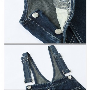 Muodikkaat yksinkertaiset kulutusta kestävät iso tasku löysät säädettävät henkselit housut miesten haalarit