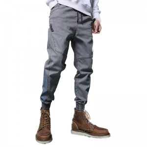 Stacked Boot Cut Trouser Pant Damage Ripped Super Skinny Jeans For Men Straight Leg Jeans Scratch Stretch Jeans