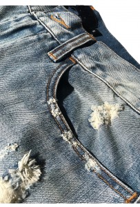 2021 High Street Geskeurde Mans Jeans Taps Retro Gat Klein Voet Broeke Plus Grootte Broek Jeans