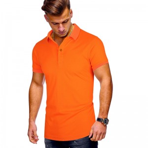 Pria ukuran plus t-shirt kasual polo shirt musim panas pria lengan pendek t-shirt pakaian kustom polo shirt