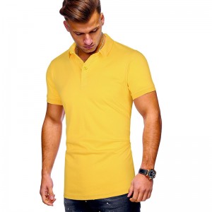 पुरुषों की प्लस आकार की टी-शर्ट आकस्मिक पोलो शर्ट गर्मियों में पुरुषों की कम बाजू की टी-शर्ट कस्टम कपड़े पोलो शर्ट