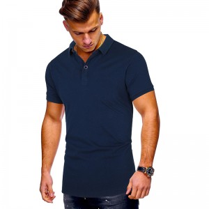 Pria ukuran plus t-shirt kasual polo shirt musim panas pria lengan pendek t-shirt pakaian kustom polo shirt