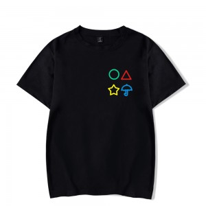 Yeni Özel Moda Kalamar Oyunu Yaratıcı Baskı Kısa Kollu T-shirt