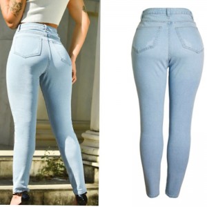 Velkoobchodní cena Úzké dámské džíny s vysokým pasem