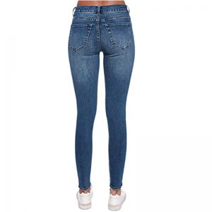 Jeans Skinny Stretch with Hole Women's Ripped Boyfriend Jeans