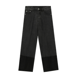 Nytt design med brede ben, jeans High Street denimbukser for menn