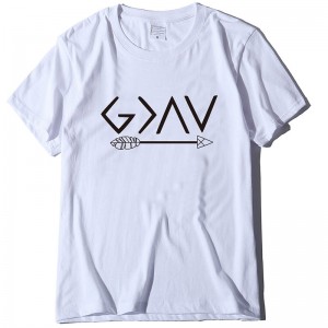 Summer Cotton Short Sleeves arrow symbols Printed Men’s T-shirt