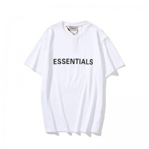 Sommarmode Enkelt brevtryck O-hals Plus Size T-shirt för män