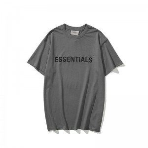 T-shirt pour hommes à col rond avec impression de lettres simples à la mode estivale