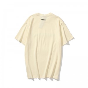 Лятна модна мъжка тениска с обикновен печат с О-образно деколте и голям размер