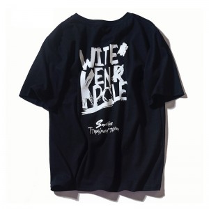 Produtos de gran oferta Cómoda Camiseta solta de manga curta con estampado de letras graffiti