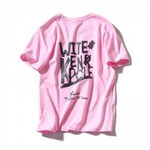 Hot-sale producten Comfortabel Losse korte mouw Letterdruk graffiti Heren T-shirt: