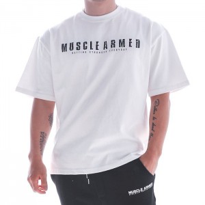 T-shirt personnalisé en coton à manches courtes pour hommes avec impression de lettres