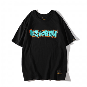 Hip Hop Laisvi vyriški marškinėliai Skalbti marginti trumpomis rankovėmis didmeninė prekyba