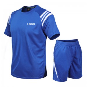 Vasaros drėgmę sugeriantis greitai džiūstantis sportinis kostiumas marškinėlių kiekio pritaikymas LOGO
