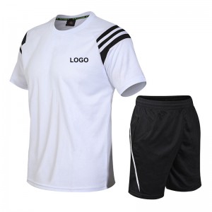 Vasaros drėgmę sugeriantis greitai džiūstantis sportinis kostiumas marškinėlių kiekio pritaikymas LOGO