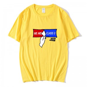 Mens T Shirt Embroidered ພິມ Polyester ຄຸນນະພາບສູງຜູ້ຊາຍ Custom OEM