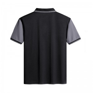 חולצת פולו לגברים נוחה ופופולרית בשני צבעים לוגו רקמה מותאמת אישית