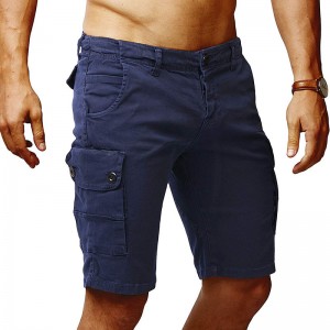 Pantalon cargo d'été short de sport multi-poches décontracté pour hommes