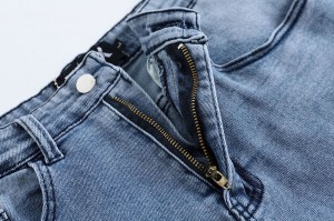 High Street Perséinlechkeet loose riicht Hosen bestickt Léift Design Männer Jeans