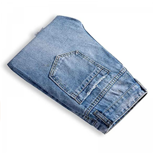 Модні джинсові рвані джинси Slim Fit Straight Distressed Men