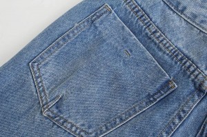 Kvinders afslappede bukser med rippede huller, dekorative flarede jeans