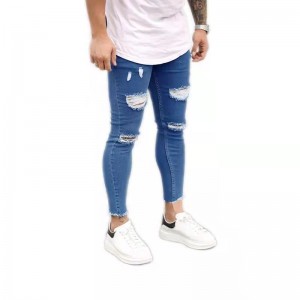Fashion casual simple slim fit jeans tsa banna tse tabohileng